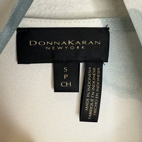 NWT Donna Karan New York Floral Tie-Neck Blouse, S - Picture 7 of 12